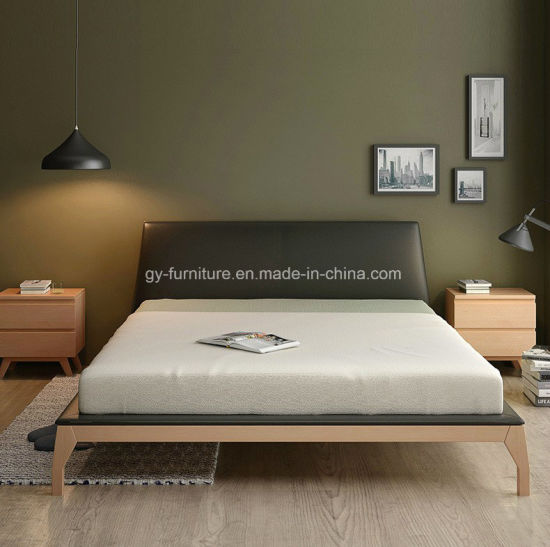 Cátedra de madera de ceniza de ceniza de madera maciza cama de dormitorio doble