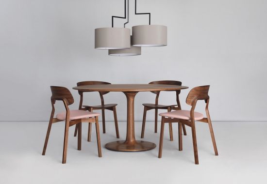 Muebles modernos con taburete de barra de madera