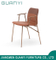 Silla de comedor de ocio chapado en oro metálico 2019