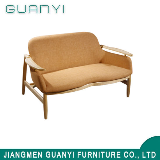 2019 Muebles de madera modernos Dos asientos Sala de estar Sofá