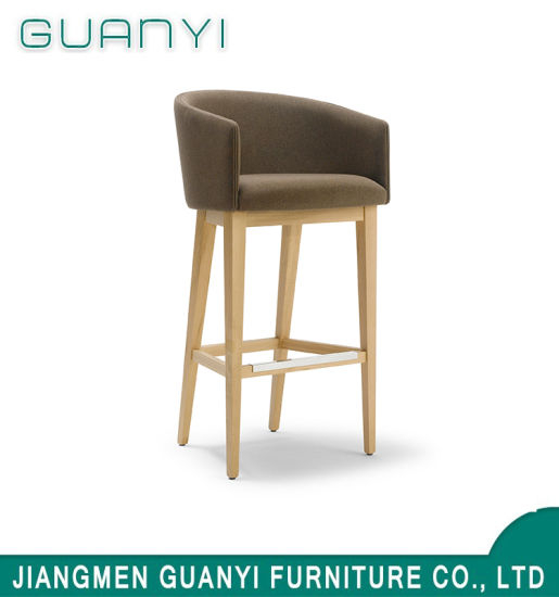 Taburete de barra de madera de alta cerveza alta moderna