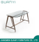 Mesa de comedor de madera de vidrio de venta caliente