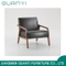2018 Solid Ash Wood con sillón de asiento de espuma de cuero PU