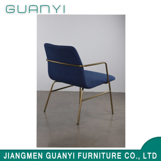 Silla de muebles de metal de cocina de oro comercial
