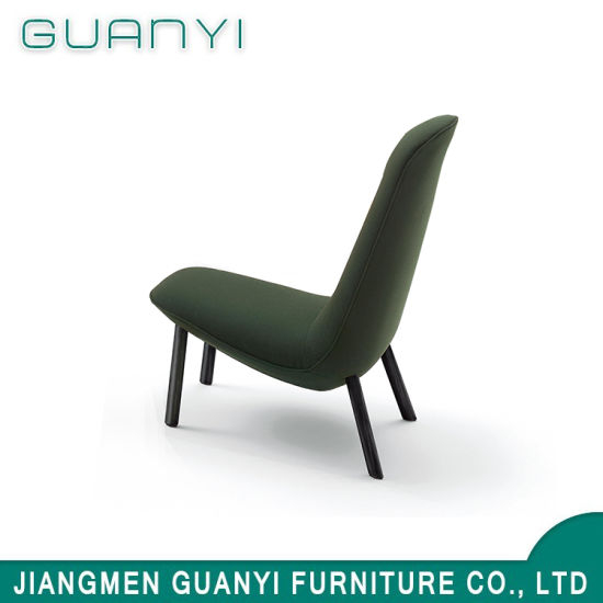 2018 moda moderna cómoda sillón de tela negra del hotel