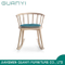 Sillón de madera de madera con ceniza Sillón de tela Asiento Asiento Salón Silla de ocio
