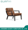 Moderno hotel de madera muebles reposabrazos silla