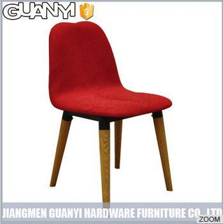 Color rojo Muebles cilíndricos de madera modernos Muebles de comedor con respaldo