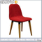 Color rojo Muebles cilíndricos de madera modernos Muebles de comedor con respaldo