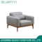 2019 Muebles modernos de madera de tres asientos conjuntos de sofás