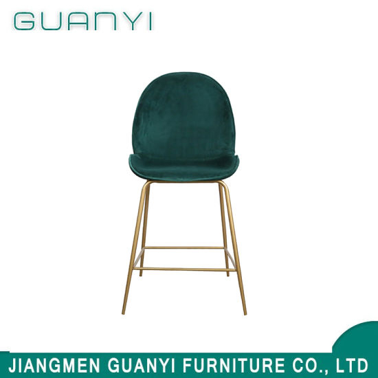 Taburete de bares de bares de metal alto nórdico moderno