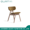 2019 Moderna venta caliente de madera cómoda silla restaurante