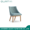 2018 alta madera doblada con sillón de asiento trasero de tela