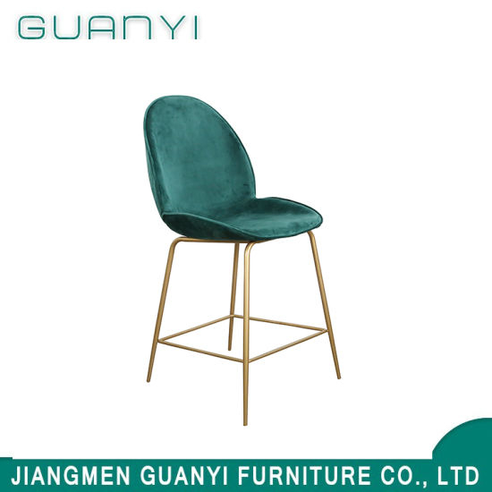 Taburete de bares de bares de metal alto nórdico moderno