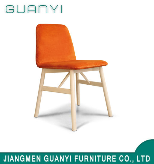 Silla de la sala de ocio de la sala de madera del asiento de la tela de la venta caliente