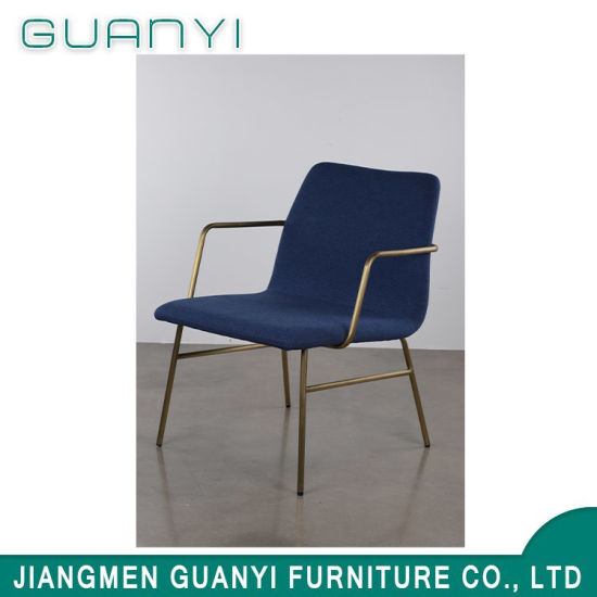 Silla de muebles de metal de cocina de oro comercial