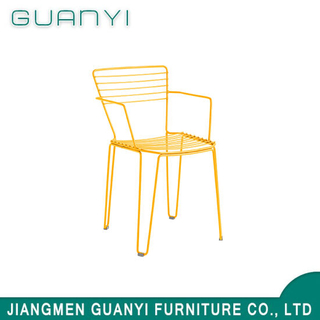 Silla de comedor de metal alto de moda moderna