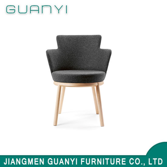 Moderno exquisito solo sillón de madera de madera, muebles de sala de estar, silla de ocio