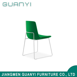 Cubierta de tela de poliéster de piernas de metal silla de comedor