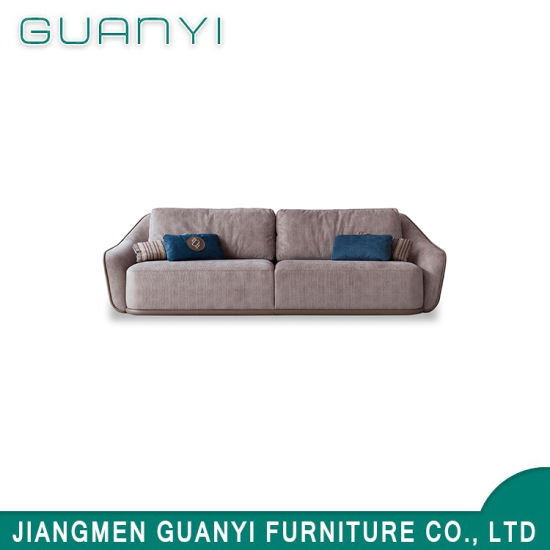 2018 Ocio moderno Dos asientos de madera cómoda sala de estar sofá