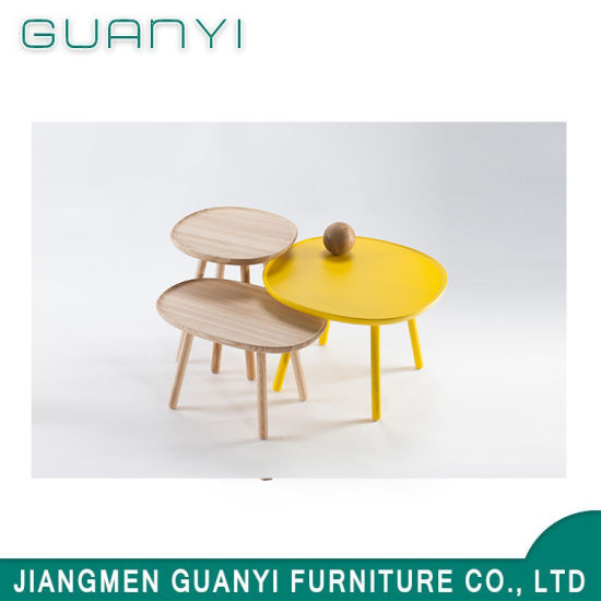 2019 estilo moderno uso de muebles de madera redonda de madera
