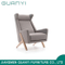 2018 nueva tela moderna del sillón de madera para la venta
